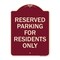 Signmission Parking Space Reserved Parking Reserved for Residents Heavy-Gauge Alum, 24" x 18", BU-1824-23354 A-DES-BU-1824-23354 - alternate 1